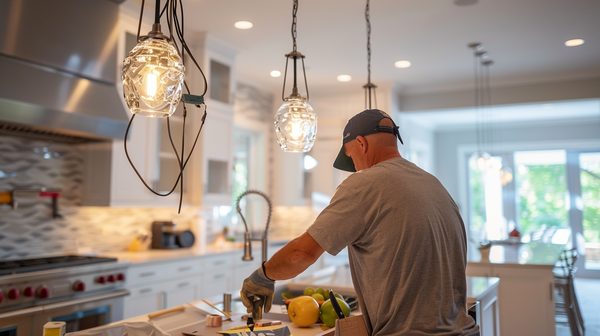 Luminaire de cuisine : les étapes de pose d'une suspension