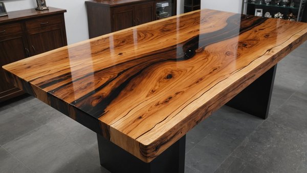 Table bois epoxy sur mesure: qualité et élégance