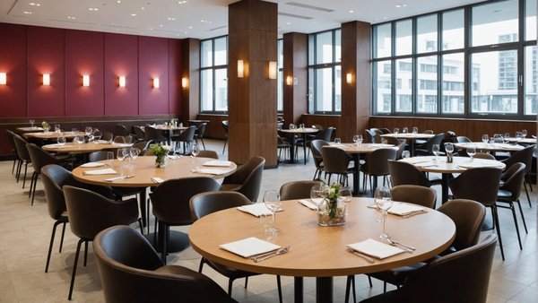 Table ronde haute 110 cm : l'élégance pour votre cafétéria